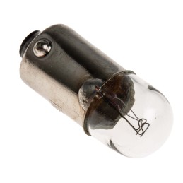 10 pcs - RS PRO BA9s Indicator Light, Clear, 24 V, 83 mA, 10000h