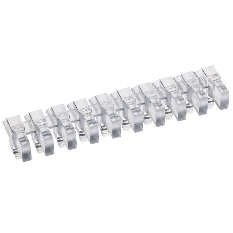 10 pcs - 1273.1010 MENTOR, PCB Mounted 10-Way Right Angle LED Light Pipe, Clear Rectangle Lens