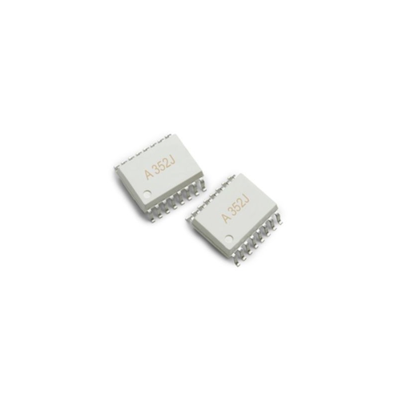 2 pcs - Broadcom, ACPL-352J-000E MOSFET Output Optocoupler, Surface Mount, 16-Pin