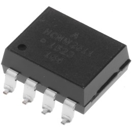2 pcs - Broadcom, HCNW2611-300E DC Input Transistor Output Optocoupler, Surface Mount, 8-Pin DIP