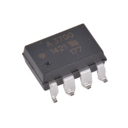 2 pcs - Broadcom, HCPL-3700-300E AC/DC Input, Input CMOS Output Optocoupler, Surface Mount, 8-Pin DIP