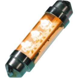 2 pcs - JKL Components LED Car Bulb, Yellow, Festoon shape