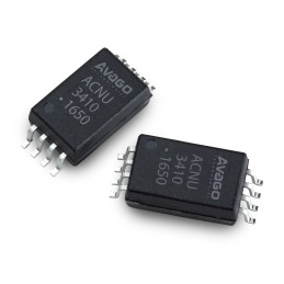 2 pcs - Broadcom, ACNU-3410-500E IGBT Gate Drive Output Optocoupler, Surface Mount, 8-Pin DIP