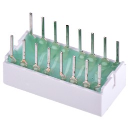 2 pcs - HLMP-2885 Broadcom Light Bar LED Display, Green 100 mcd