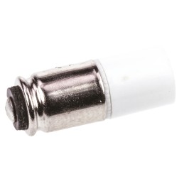 2 pcs - JKL Components White LED Indicator Lamp, 24V dc, Midget Groove Base, 6.2mm Diameter