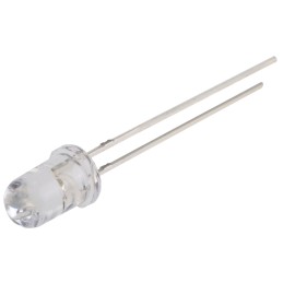 2 pcs - UV5TZ-390-15 Bivar, UV LED, 390nm 40mW 15 °, 2-Pin Through Hole package