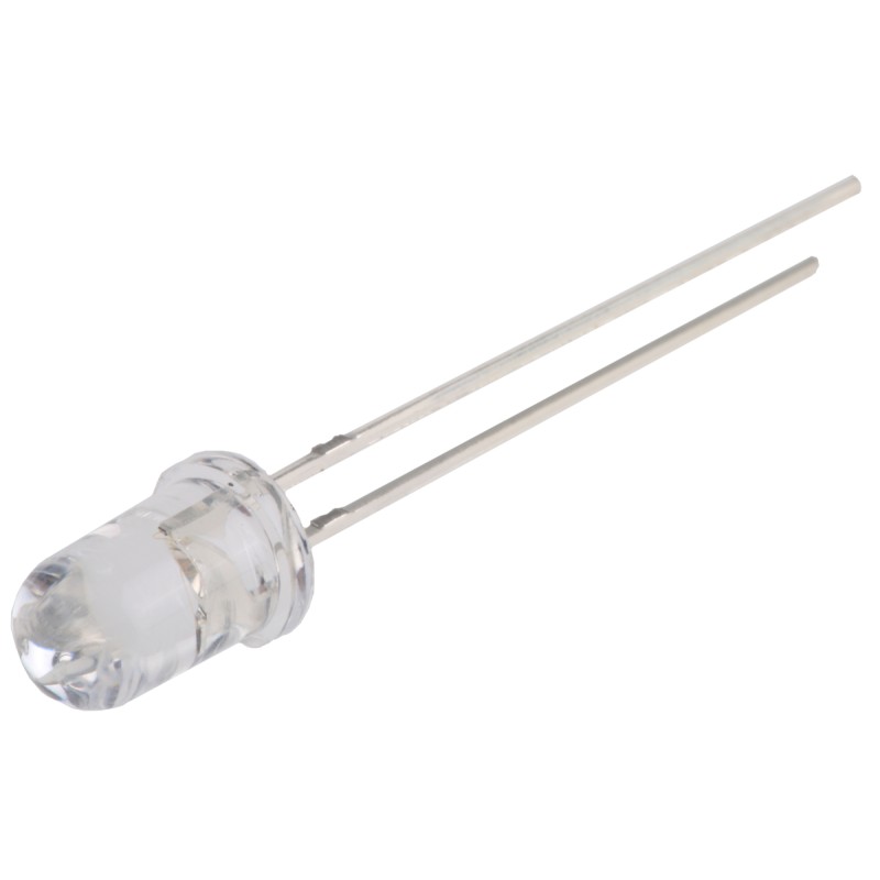 2 pcs - UV5TZ-390-15 Bivar, UV LED, 390nm 40mW 15 °, 2-Pin Through Hole package