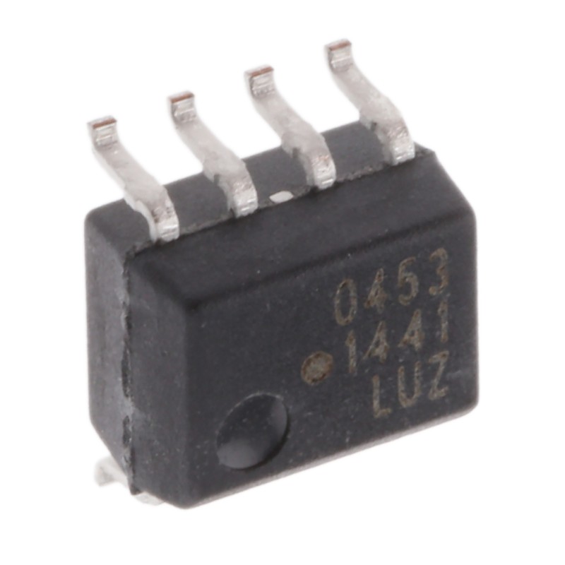 2 pcs - Broadcom, HCPL-0453-000E DC Input Transistor Output Optocoupler, Surface Mount, 8-Pin SOIC