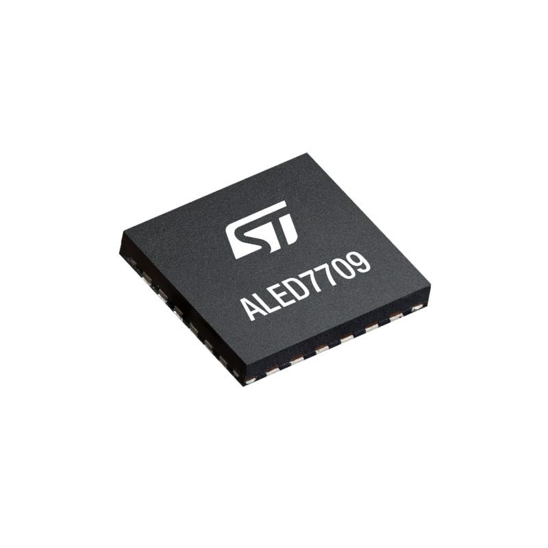 2 pcs - STMicroelectronics ALED7709ATR LED Driver IC, 4.5 - 42 V 200mA 24-Pin QFN