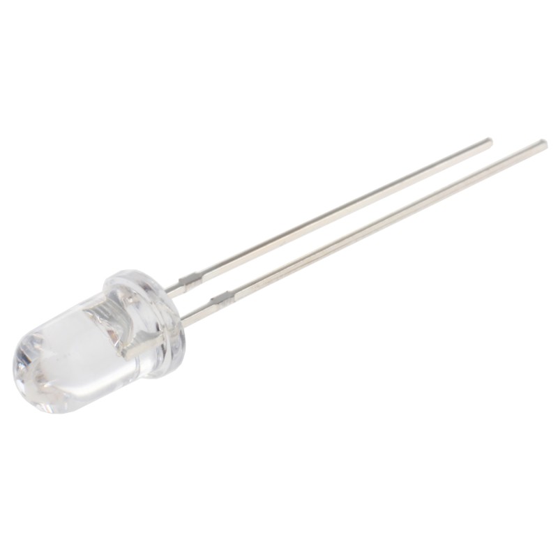 2 pcs - UV5TZ-400-15 Bivar, UV LED, 400nm 40mW 15 °, 2-Pin Through Hole package