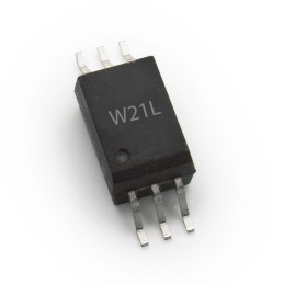 2 pcs - Broadcom, ACPL-W21L-500E DC Input CMOS Output Optocoupler, Surface Mount, 6-Pin SO