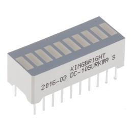 2 pcs - DC-10SURKWA Kingbright Light Bar LED Display, Red 100000 mcd