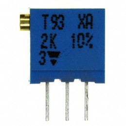 1 pcs : T93XA203KT20 - TRIMMER 20K OHM 0.5W PC PIN SIDE