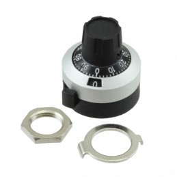 1 pcs : H-516-6M - SCALE DIAL 0.236' 15 TURN METAL