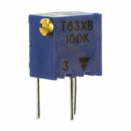 1 pcs : T63XB104KT20 - TRIMMER 100K OHM 0.25W PC PIN