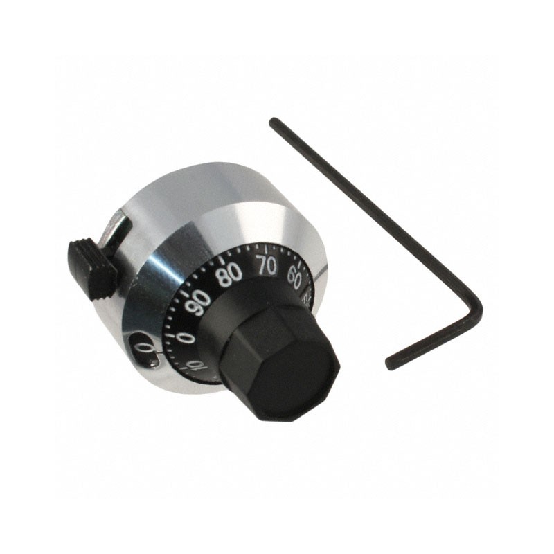 1 pcs : H-22-6A-SB - SCALE DIAL 0.25' 15 TURN METAL