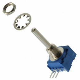 1 pcs : 51CAD-E28-D15L - POT 10K OHM 1/4W PLASTIC LOG