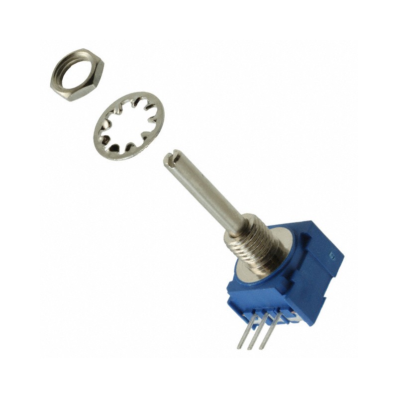 1 pcs : 51CAD-E28-D15L - POT 10K OHM 1/4W PLASTIC LOG