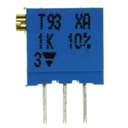 1 pcs : T93XA103KT20 - TRIMMER 10K OHM 0.5W PC PIN SIDE