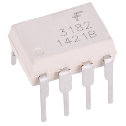 2 pcs - onsemi, FOD3182 DC Input MOSFET Output Optocoupler, Through Hole, 8-Pin MDIP