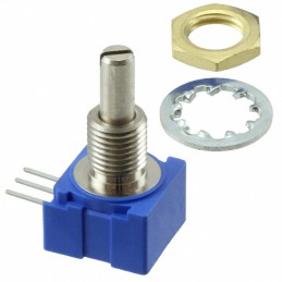 1 pcs : 51UAD-T16-D15L - POT 10K OHM 1/4W PLASTIC LOG