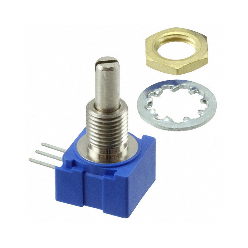 1 pcs : 51UAD-T16-D15L - POT 10K OHM 1/4W PLASTIC LOG