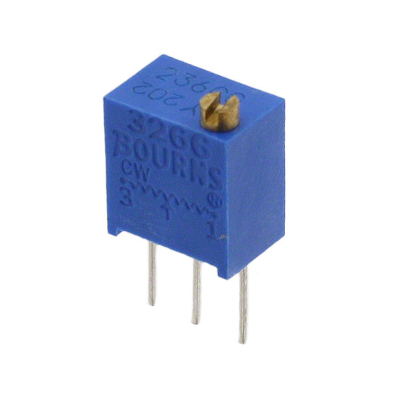 1 pcs : 3266Y-1-203 - TRIMMER 20K OHM 0.25W PC PIN TOP