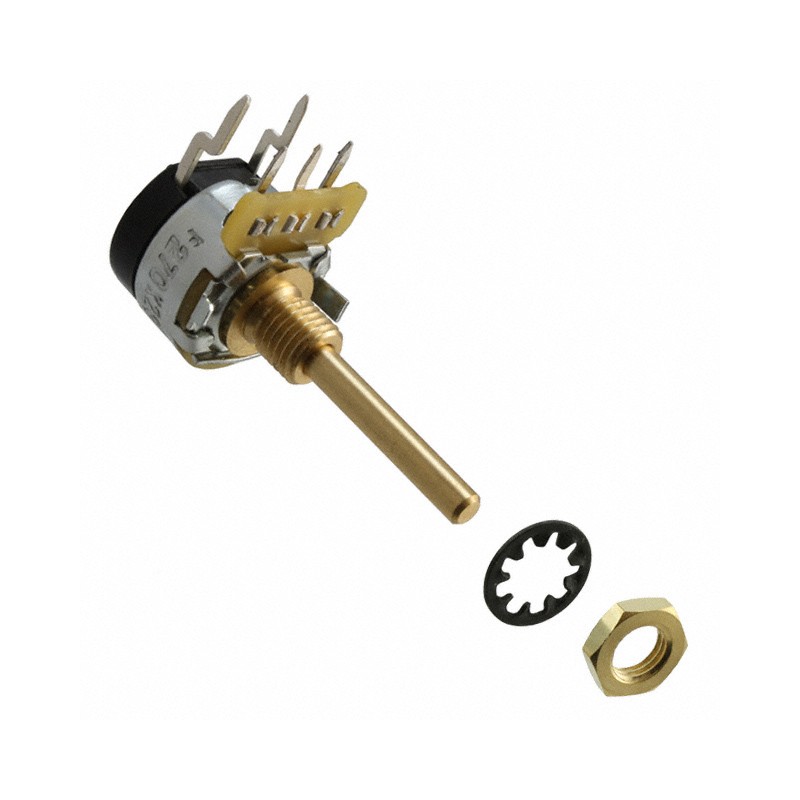 1 pcs : 270X232A102B1B1 - POT 1K OHM 1/4W CARBON LINEAR