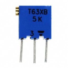 1 pcs : T63XB503KT20 - TRIMMER 50KOHM 0.25W PC PIN SIDE