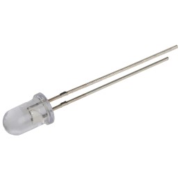 2 pcs - UV5TZ-405-30 Bivar, UV LED, 405nm 40mW 30 °, 2-Pin Through Hole package