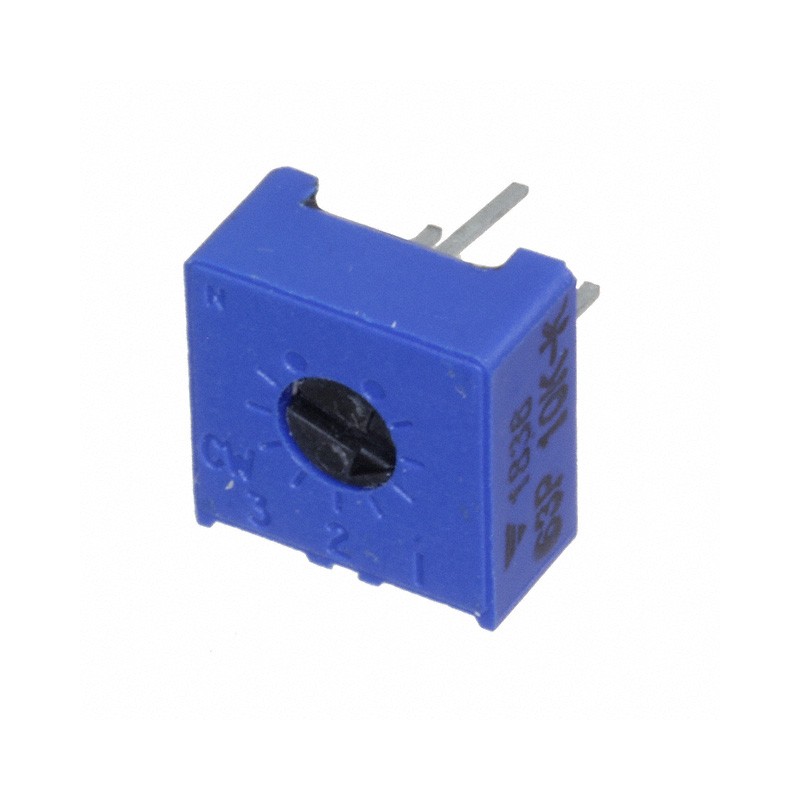 1 pcs : M63P102KB40 - TRIMMER 1K OHM 0.5W PC PIN SIDE