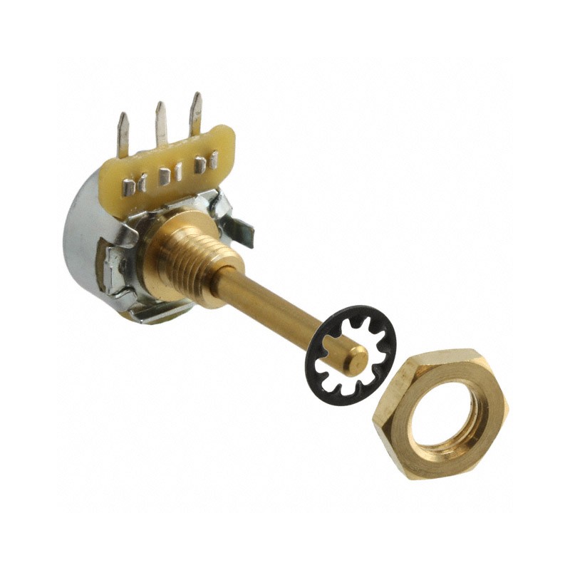 1 pcs : 270X232A502B1A1 - POT 5K OHM 1/4W CARBON LINEAR