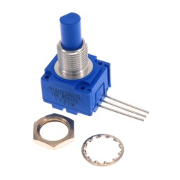 1 pcs : 91A1D-C24-A15L - POT 10K OHM 2W CERMET LINEAR