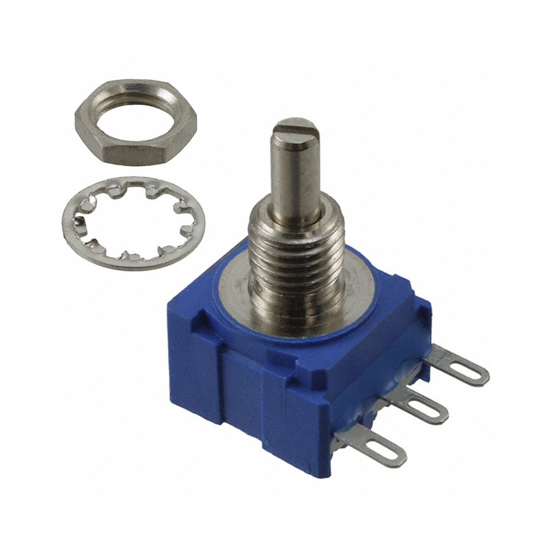 1 pcs : 53CAD-E16-D15L - POT 10K OHM 1/4W PLASTIC LOG