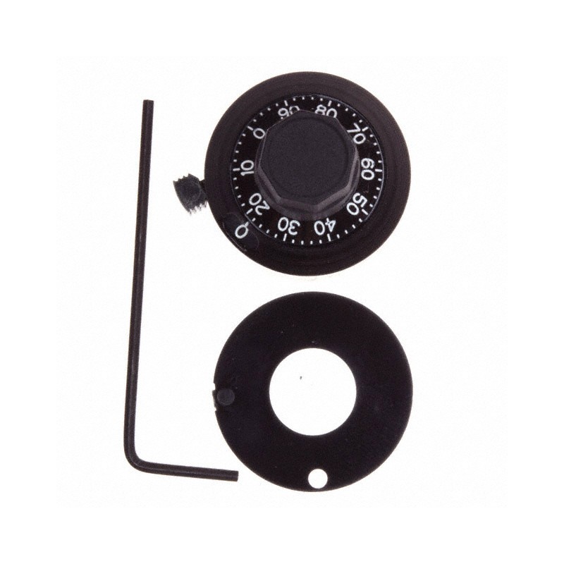 1 pcs : H-22-6A-B - SCALE DIAL 0.25' 15 TURN METAL