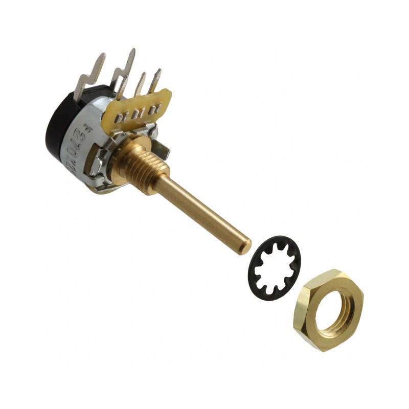 1 pcs : 270X232A504B1B1 - POT 500K OHM 1/5W CARBON LINEAR