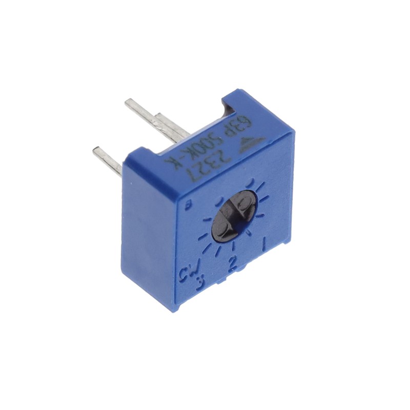 1 pcs : M63P504KB40 - TRIMMER 500KOHM 0.5W PC PIN SIDE