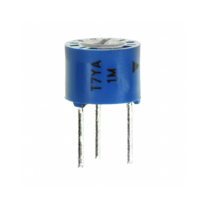 1 pcs : T7YA105MB40 - TRIMMER 1M OHM 0.5W PC PIN TOP