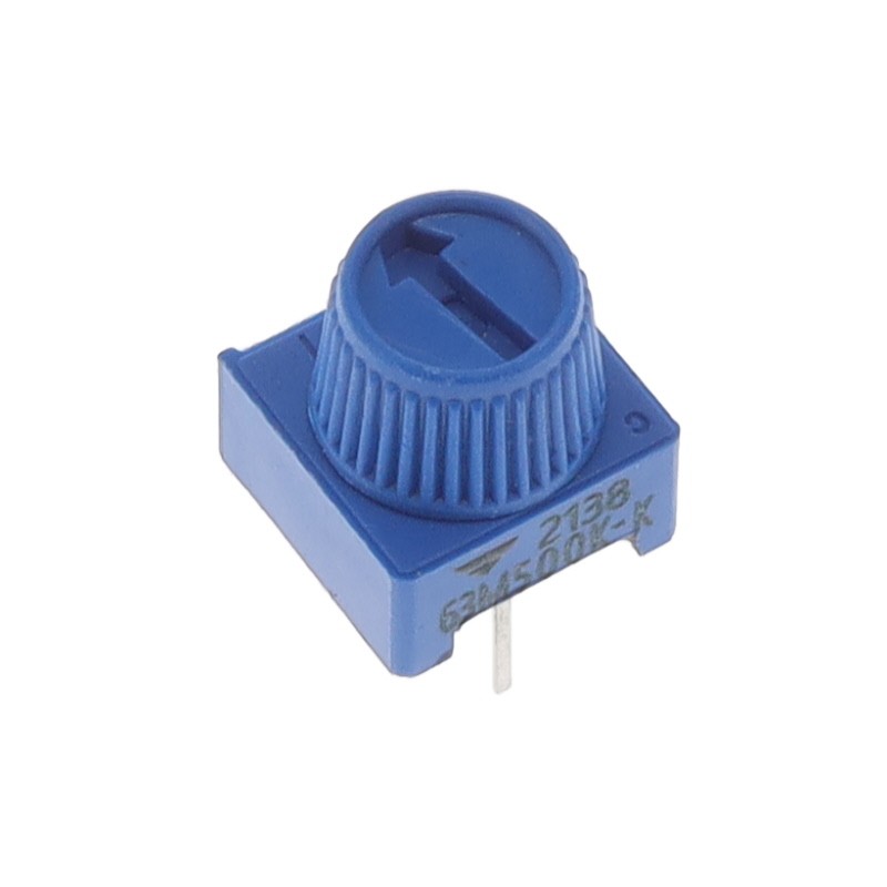 1 pcs : M63M504KB30T607 - TRIMMER 500KOHM 0.5W PC PIN SIDE