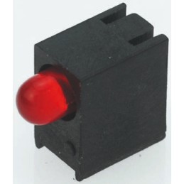 20 pcs - Kingbright L-93A8EWP/1ID/TG-0L, Red Right Angle PCB LED Indicator, Surface Mount 2.5 V