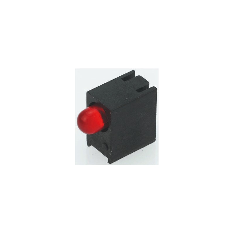 20 pcs - Kingbright L-93A8EWP/1ID/TG-0L, Red Right Angle PCB LED Indicator, Surface Mount 2.5 V