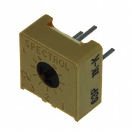 1 pcs : M63P102KB40 - TRIMMER 1K OHM 0.5W PC PIN SIDE