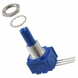 1 pcs : 91A1A-B28-D15L - POT 10K OHM 1/2W PLASTIC LOG