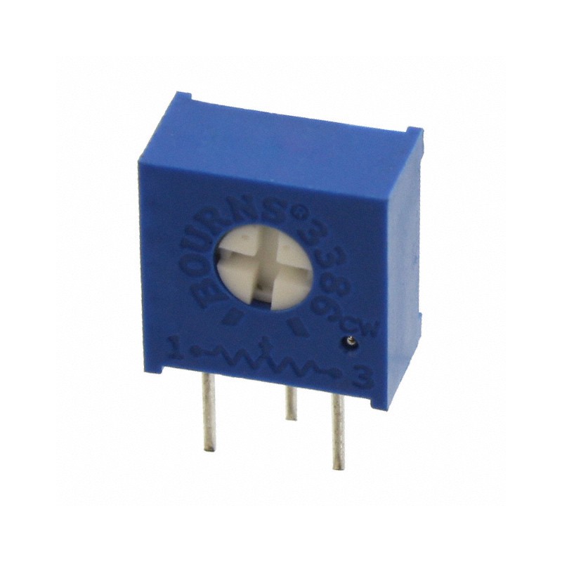 1 pcs : 3386V-1-503LF - TRIMMER 50K OHM 0.5W PC PIN SIDE