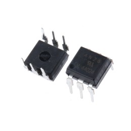 20 pcs - Vishay, 4N26 DC Input Transistor Output Optocoupler, Through Hole, 6-Pin PDIP