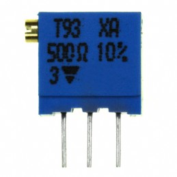 1 pcs : T93XA501KT20 - TRIMMER 500 OHM 0.5W PC PIN SIDE