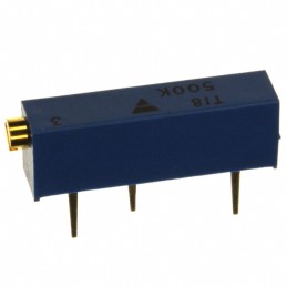 1 pcs : T18504KT10 - TRIMMER 500K OHM 0.75W PC PIN