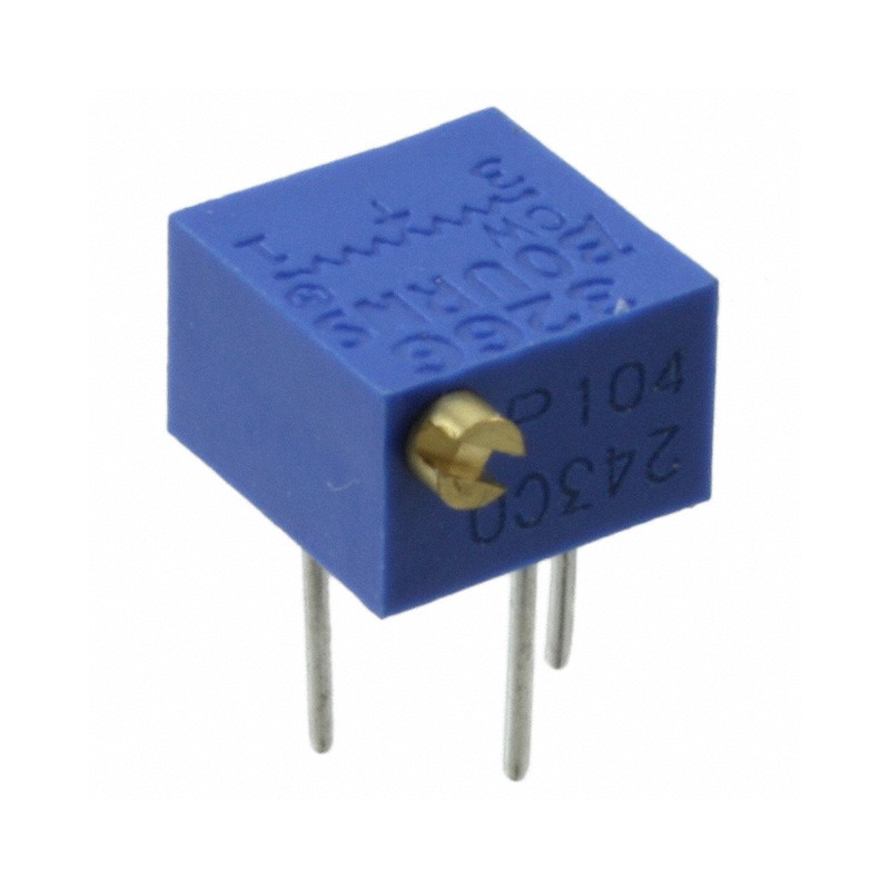 1 pcs : 3266P-1-104LF - TRIMMER 100K OHM 0.25W PC PIN