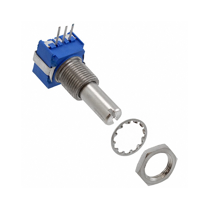 1 pcs : 51AAA-B28-A15L - POT 10K OHM 1W CERMET LINEAR