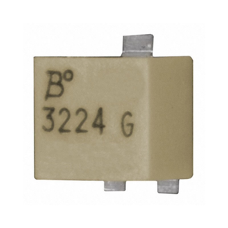 1 pcs : 3224G-1-500E - TRIMMER 50 OHM 0.25W GW SIDE ADJ